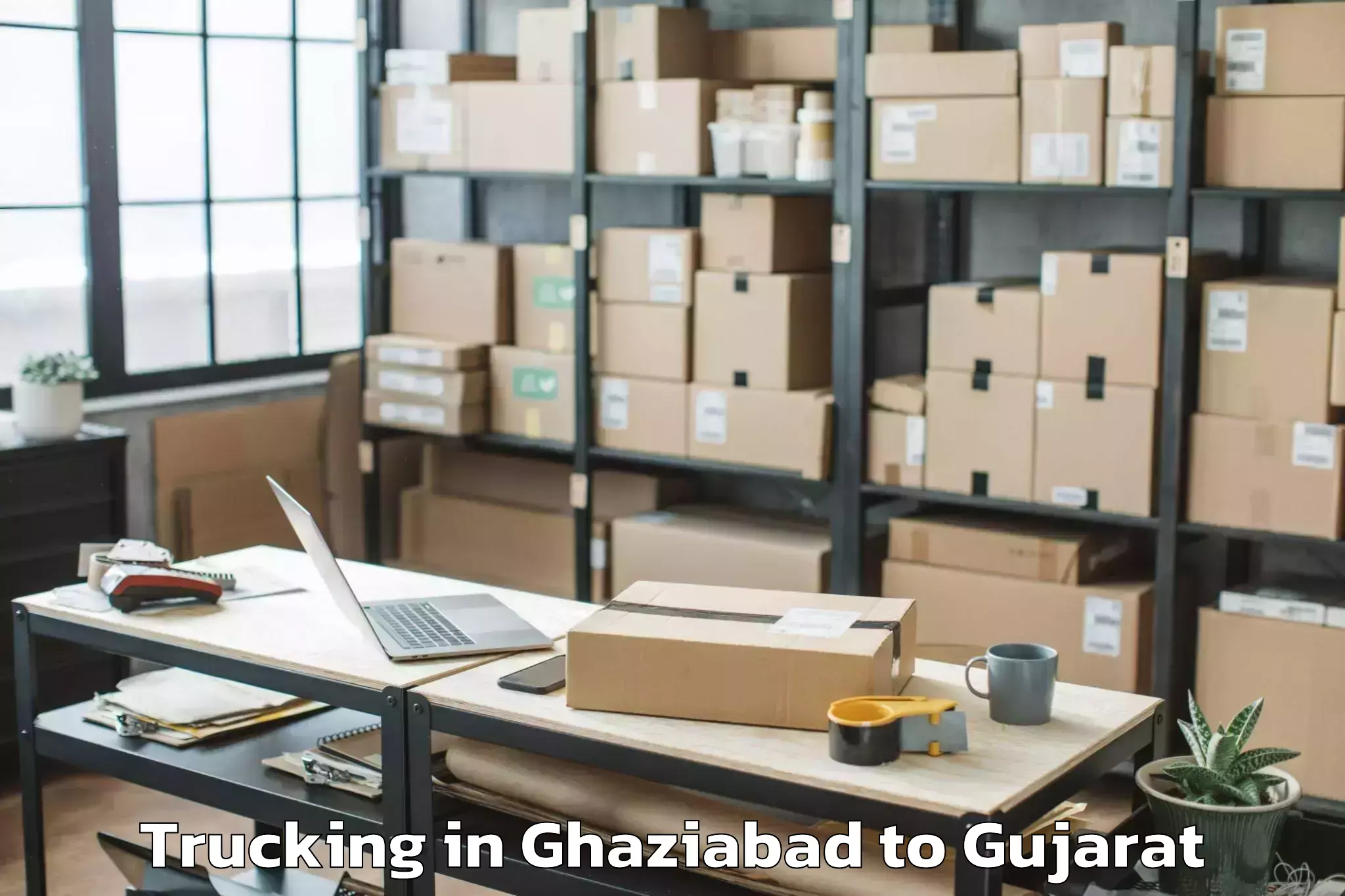 Easy Ghaziabad to Sachin Trucking Booking